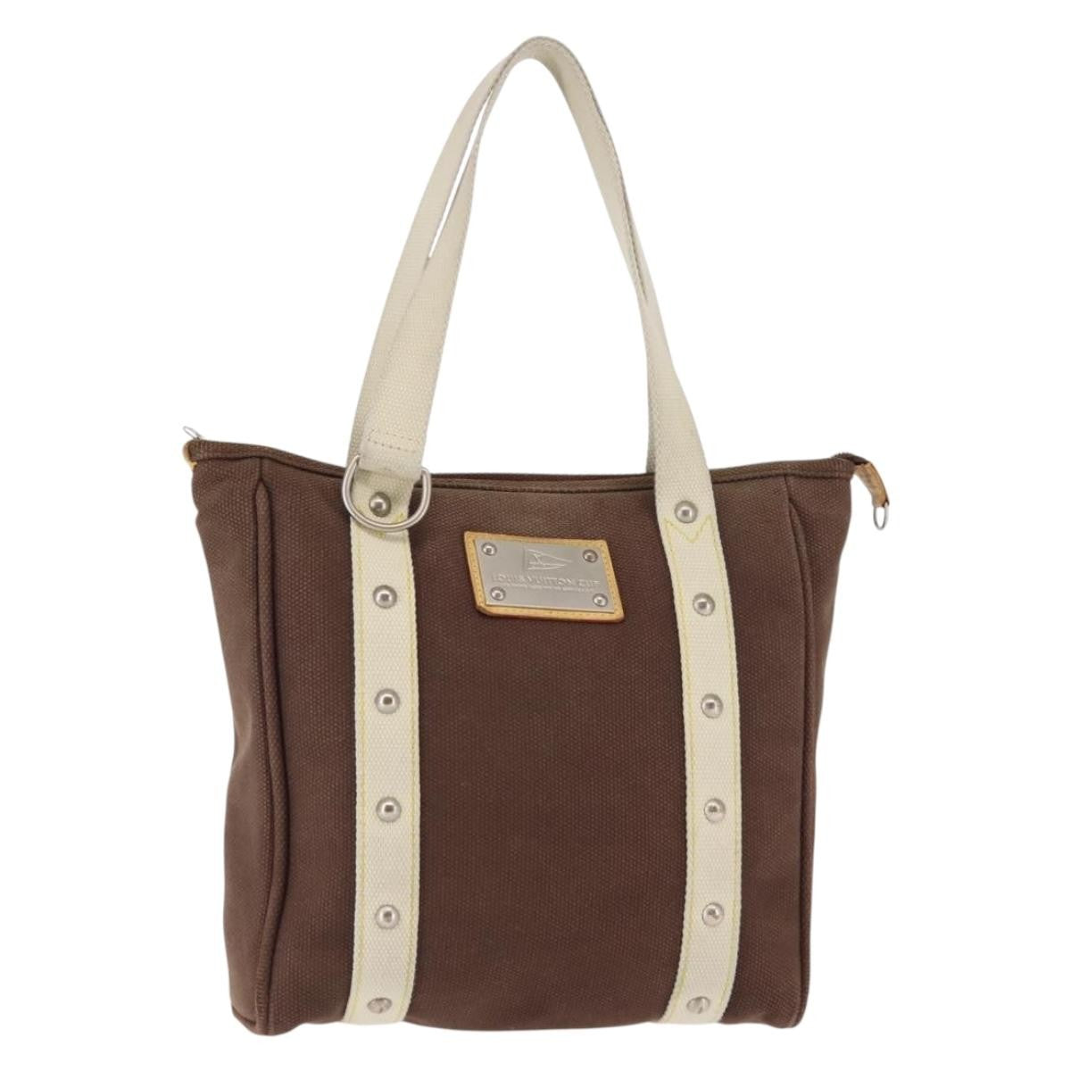 Louis Vuitton Antigua Tote Canvas, BROWN, CANVAS, Tote bag