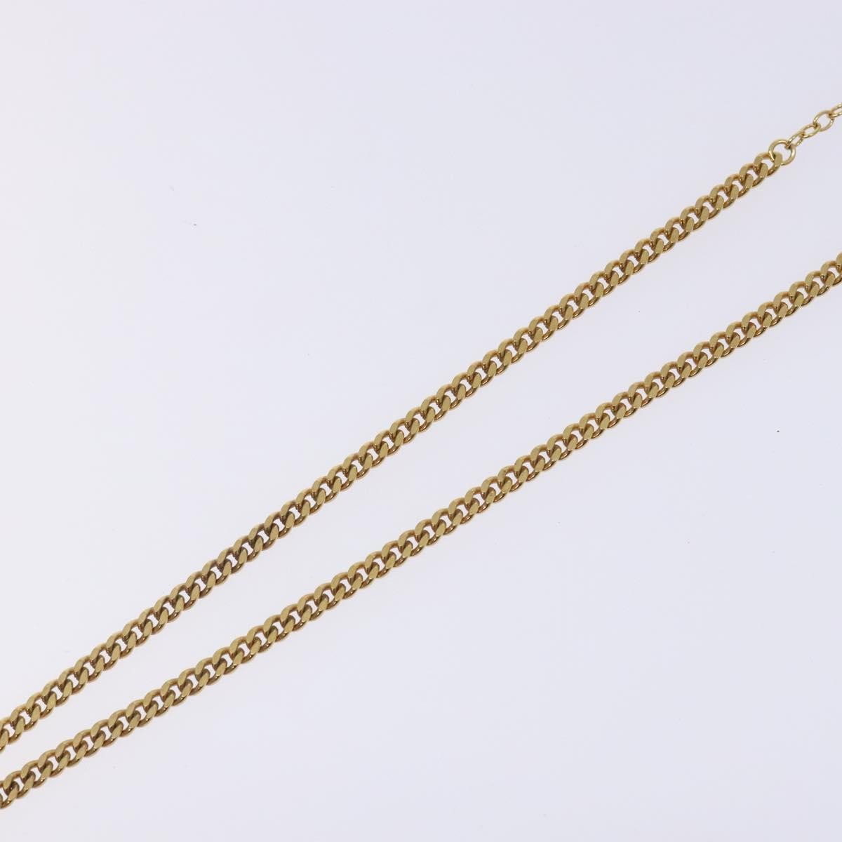 Christian Dior CD Pendant Necklace Gold-plated, GOLD, METAL, Necklace