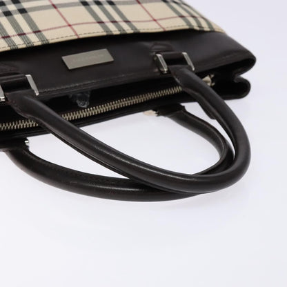 Burberry Nova Check Tote Canvas and Leather, BEIGE, NYLON, Tote bag
