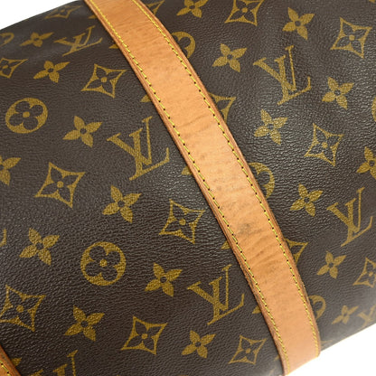 Louis Vuitton Keepall Bag Monogram Canvas, BROWN, CANVAS, Travel bag