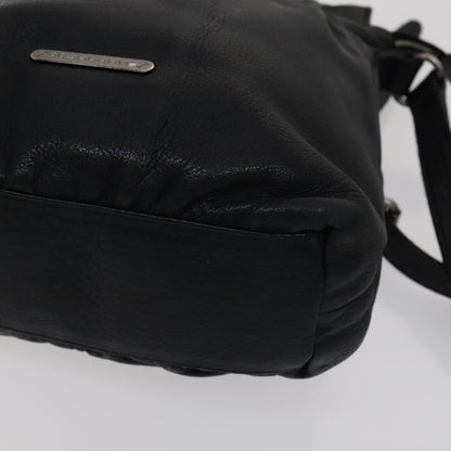 Burberry Vintage Crossbody Bag Leather, BLACK, LEATHER, Shoulder bag
