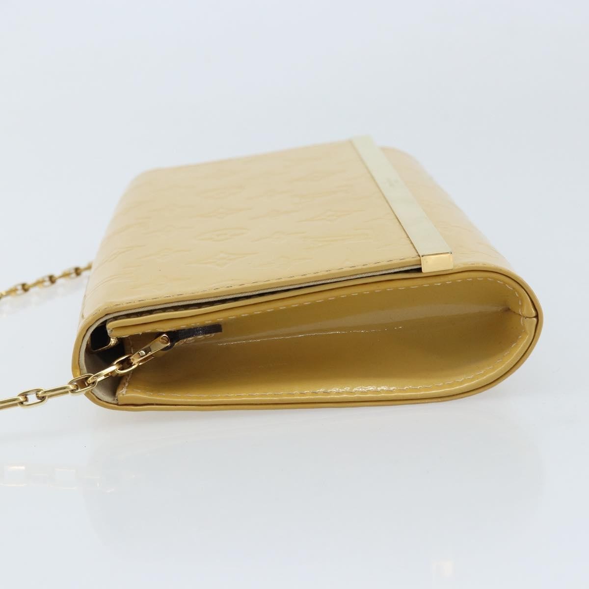 Louis Vuitton Ana Bag Monogram Vernis, YELLOW, PATENT_LEATHER, Clutche & pouche