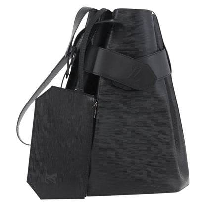 Louis Vuitton Vintage Sac d'Epaule Handbag Epi Leather, BLACK, LEATHER, Shoulder bag