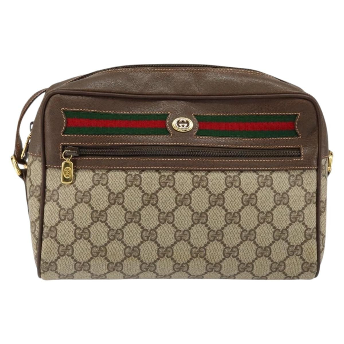 Gucci Vintage Ophidia Shoulder Bag GG Canvas, BEIGE, PVC, Shoulder bag
