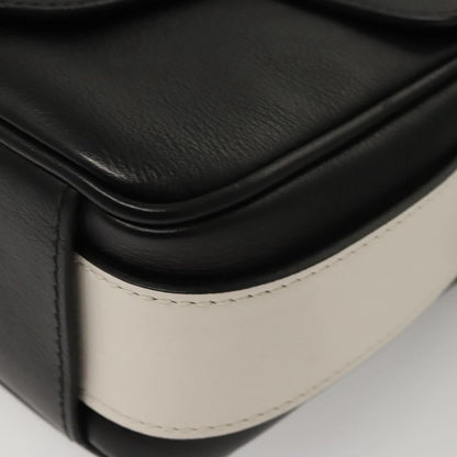 Prada Turnlock Flap Crossbody Bag Leather, BLACK, LEATHER, Shoulder bag