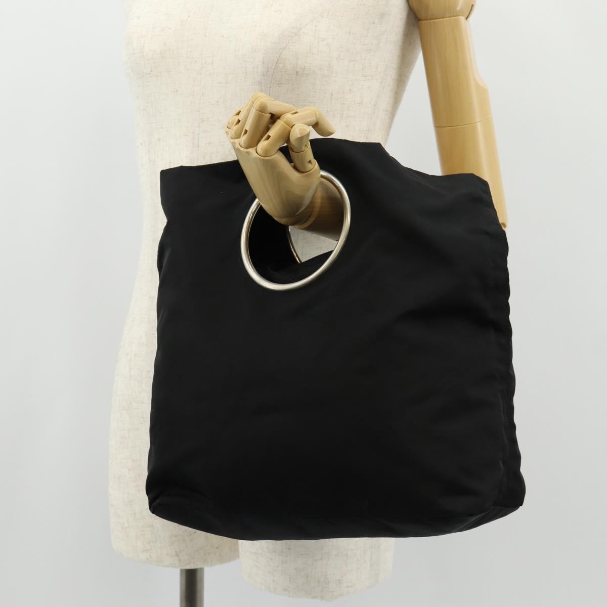 Prada Vintage Handbag Tessuto, BLACK, NYLON, Handbag