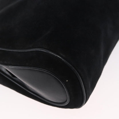 Gucci Vintage Handbag Suede, BLACK, SUEDE, Handbag