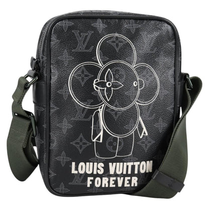 Louis Vuitton Danube Handbag Limited Edition Vivienne Monogram Eclipse, BLACK, CANVAS, Handbag