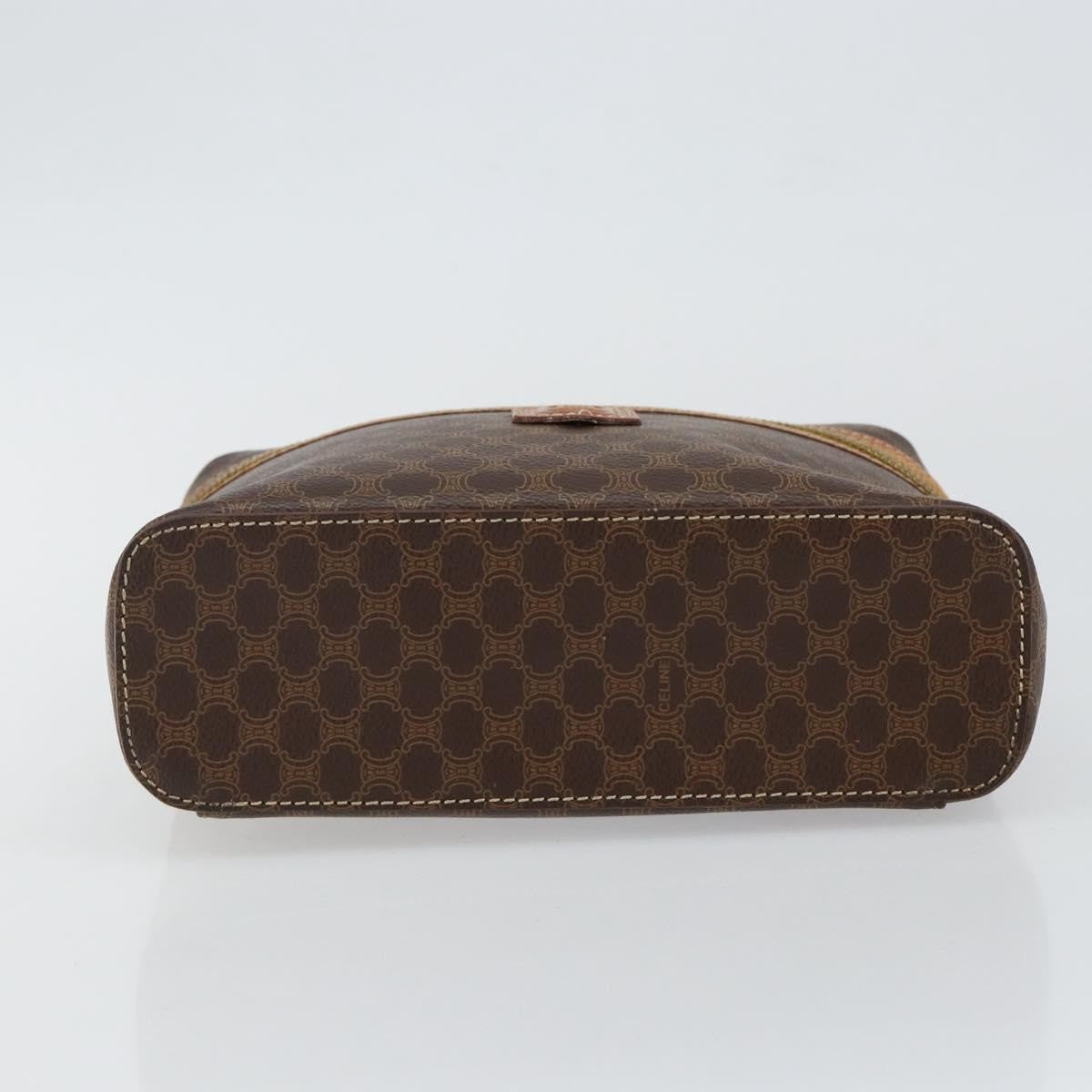 Celine Macadam Vanity Bag Canvas, BROWN, CANVAS, Travel bag