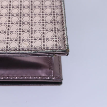 Christian Dior Lady Dior Croisiere Chain Wallet Micro Cannage Metallic Calfskin, PINK, LEATHER, Shoulder bag