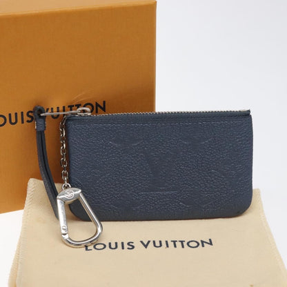 Louis Vuitton Pochette Clés Monogram Empreinte, NAVY, LEATHER, Wallets