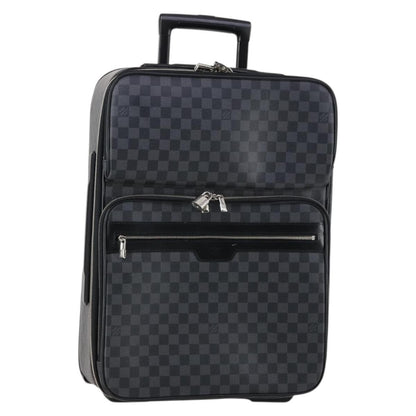 Louis Vuitton Pegase Luggage Damier Graphite, BLACK, CANVAS, Travel bag