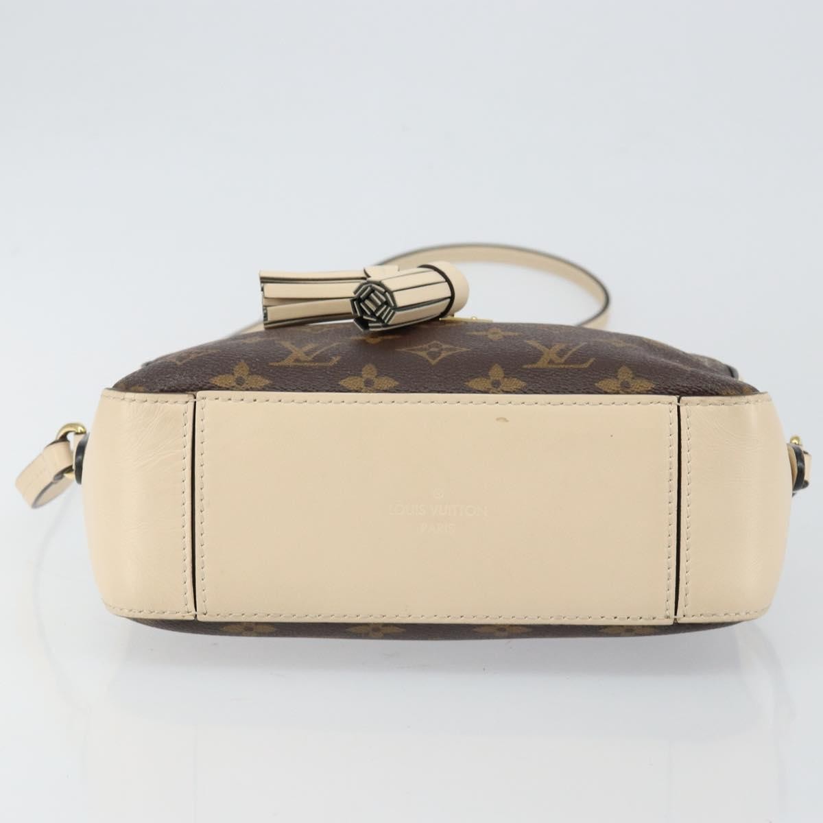 Louis Vuitton Saintonge Handbag Monogram Canvas with Leather, BROWN, CANVAS, Handbag