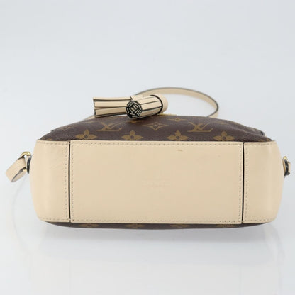 Louis Vuitton Saintonge Handbag Monogram Canvas with Leather, BROWN, CANVAS, Handbag