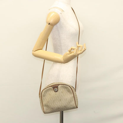 Christian Dior Vintage Honeycomb Shoulder Bag Canvas, BEIGE, CANVAS, Shoulder bag