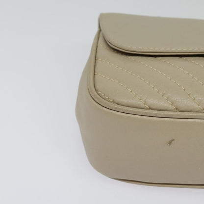 Celine Shoulder Bag Leather, BEIGE, LEATHER, Shoulder bag