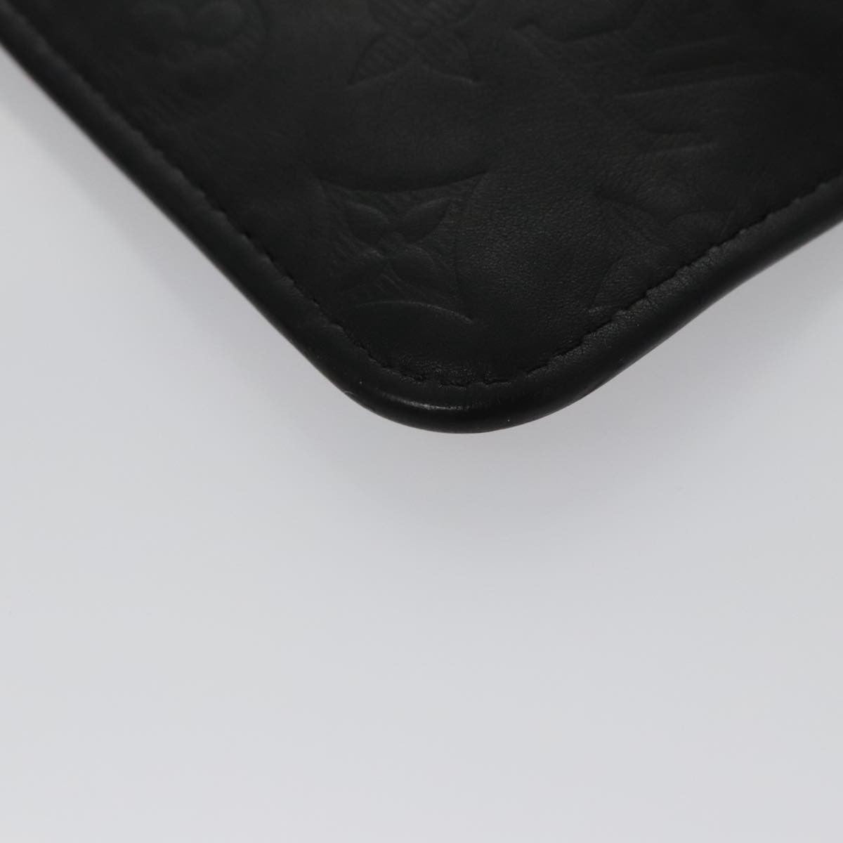 Louis Vuitton Neverfull Pochette Monogram Empreinte Giant, BLACK, LEATHER, Clutche & pouche