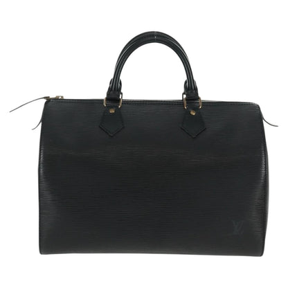 Louis Vuitton Speedy Handbag Epi Leather, BLACK, LEATHER, Handbag