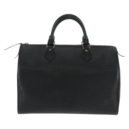 Louis Vuitton Speedy Handbag Epi Leather, BLACK, LEATHER, Handbag