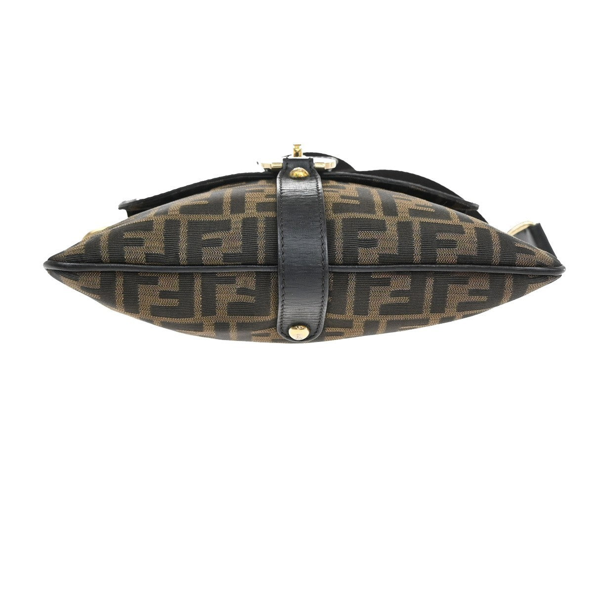 Fendi Chef Zip Crossbody Bag Zucca Canvas, BROWN, CANVAS, Shoulder bag