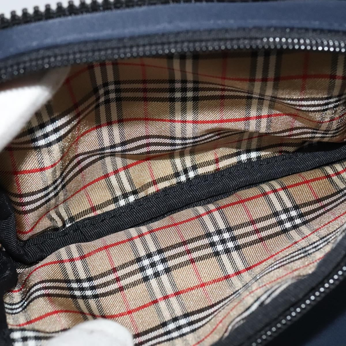 Burberry Vintage Shoulder Bag Nylon, NAVY, NYLON, Shoulder bag