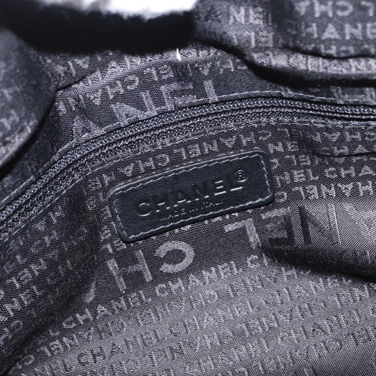 Chanel Square Stitch Boston Bag Quilted Nylon, BLACK, NYLON, Travel bag