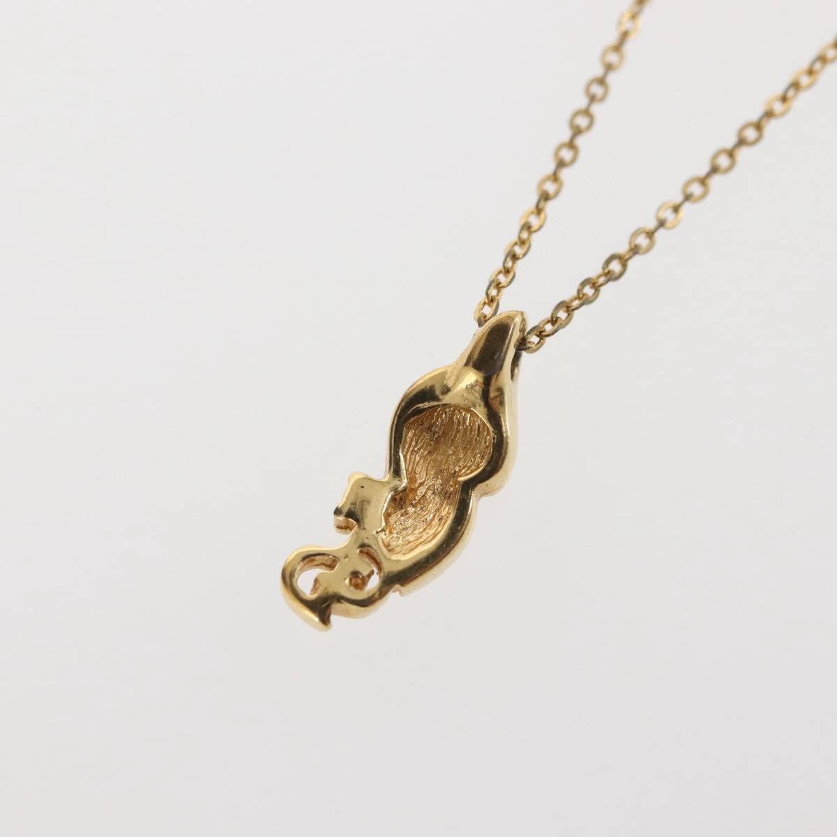 Christian Dior CD Pendant Necklace Gold-plated, GOLD, METAL, Necklace