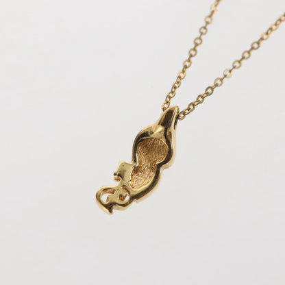 Christian Dior CD Pendant Necklace Gold-plated, GOLD, METAL, Necklace