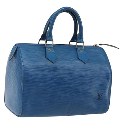 Louis Vuitton Speedy Handbag Epi Leather, BLUE, LEATHER, Handbag