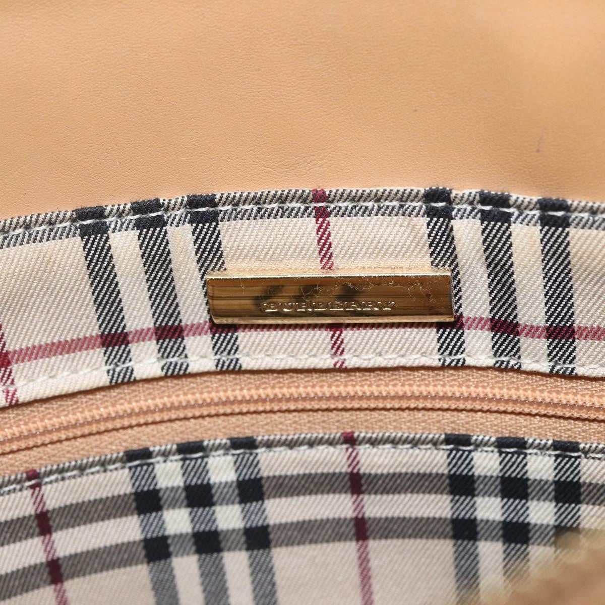 Burberry Vintage Handbag Leather, BEIGE, LEATHER, Handbag