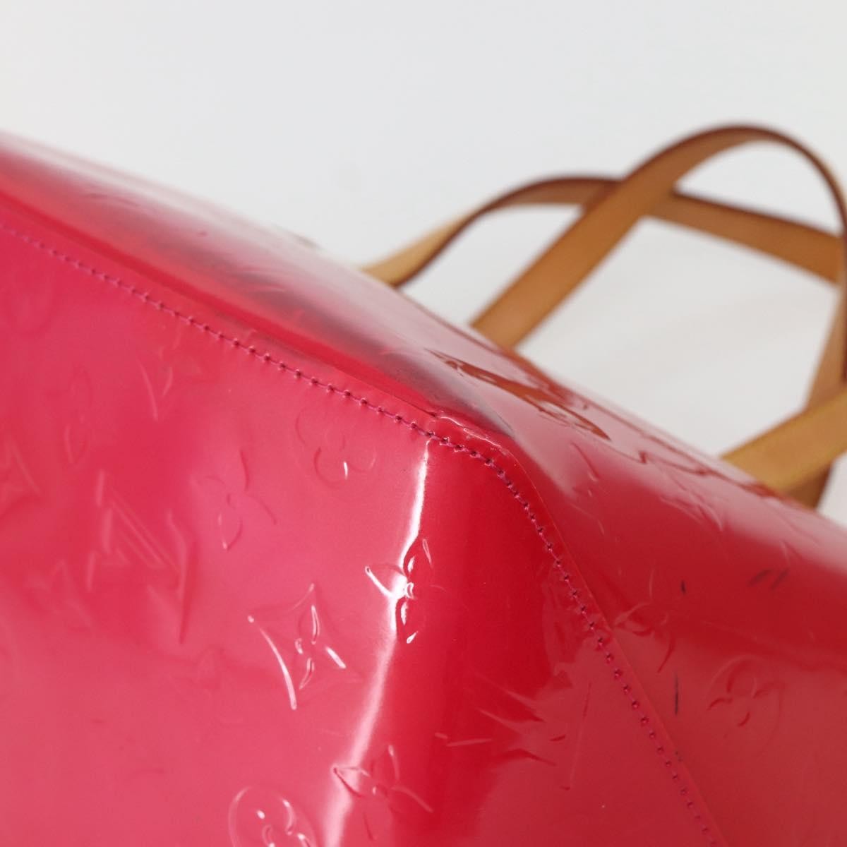 Louis Vuitton Bellevue Handbag Monogram Vernis, PINK, PATENT_LEATHER, Tote bag