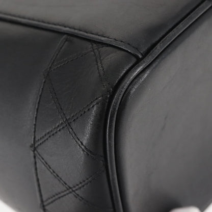 Chanel Vanity pouch Leather, BLACK, LEATHER, Toiletry Case