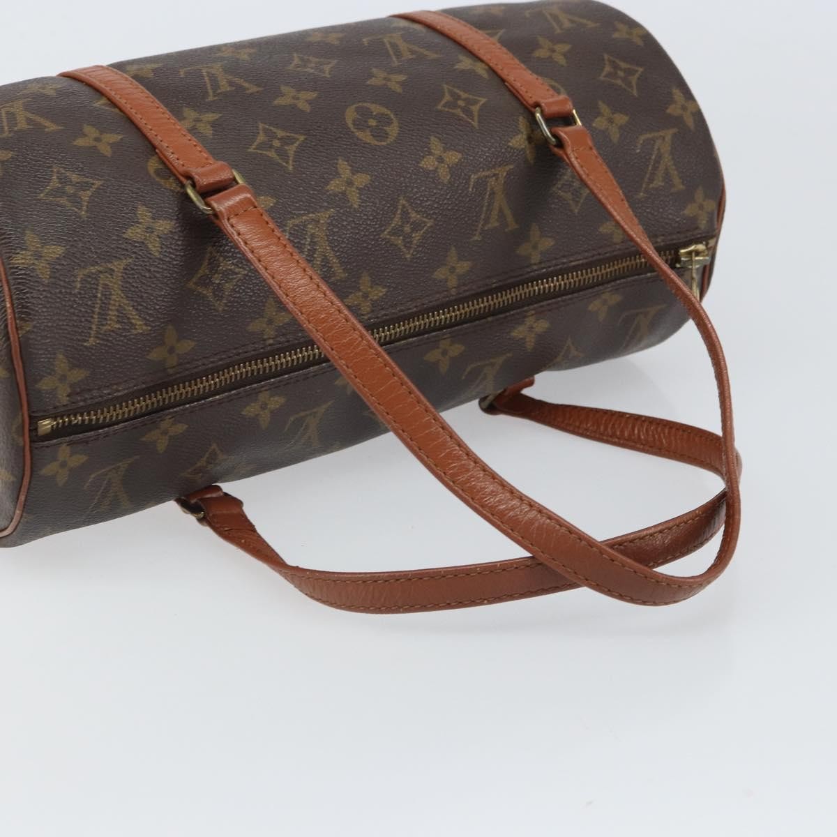 Louis Vuitton Papillon Handbag Monogram Canvas, BROWN, CANVAS, Handbag