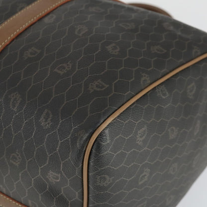 Christian Dior Vintage Honeycomb Boston bag Canvas and Leather, BLACK, CANVAS, Travel bag