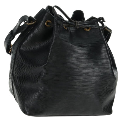 Louis Vuitton Petit Noe Handbag Epi Leather, BLACK, LEATHER, Shoulder bag
