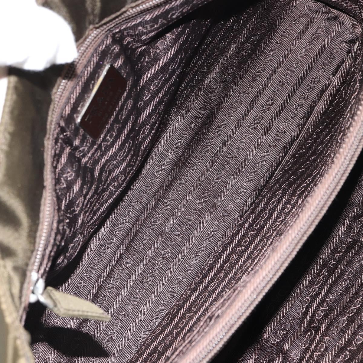 Prada Open Tote Tessuto, KHAKI, NYLON, Handbag