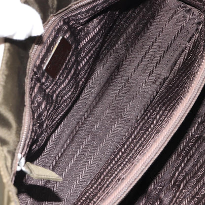 Prada Open Tote Tessuto, KHAKI, NYLON, Handbag