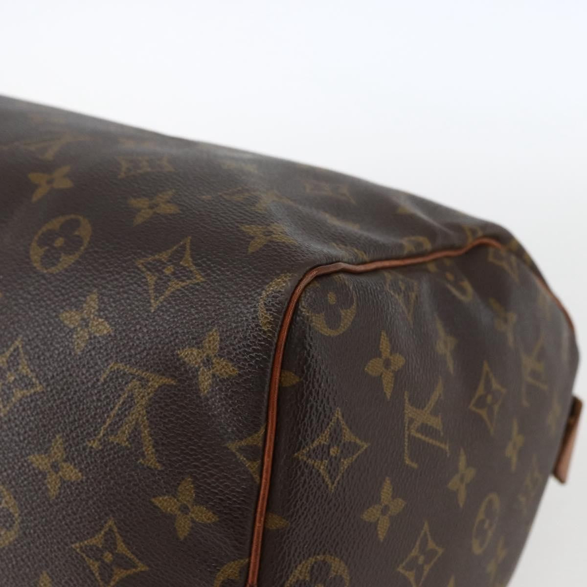 Louis Vuitton Speedy Handbag Monogram Canvas, BROWN, CANVAS, Handbag