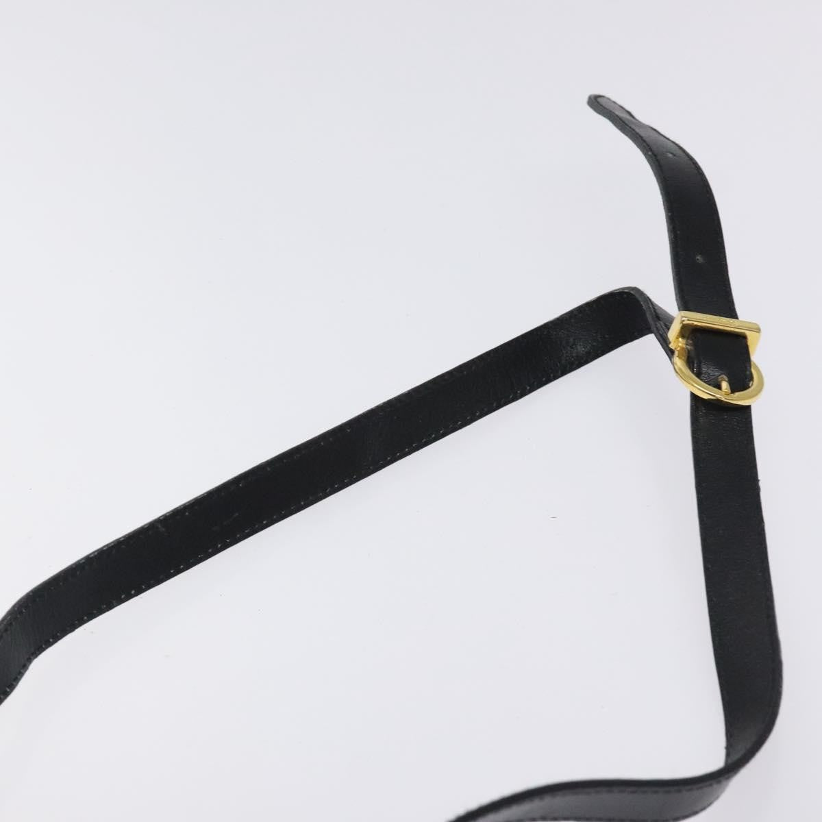 Salvatore Ferragamo Vala Shoulder Bag Leather, BLACK, LEATHER, Shoulder bag