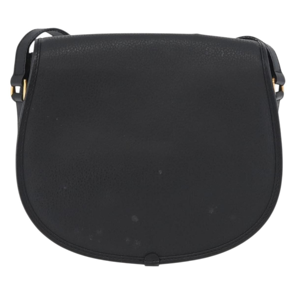 Gucci Vintage Shoulder Bag Leather, BLACK, LEATHER, Shoulder bag