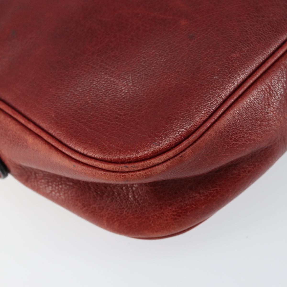 Christian Dior Vintage Shoulder Bag Leather, RED, LEATHER, Shoulder bag
