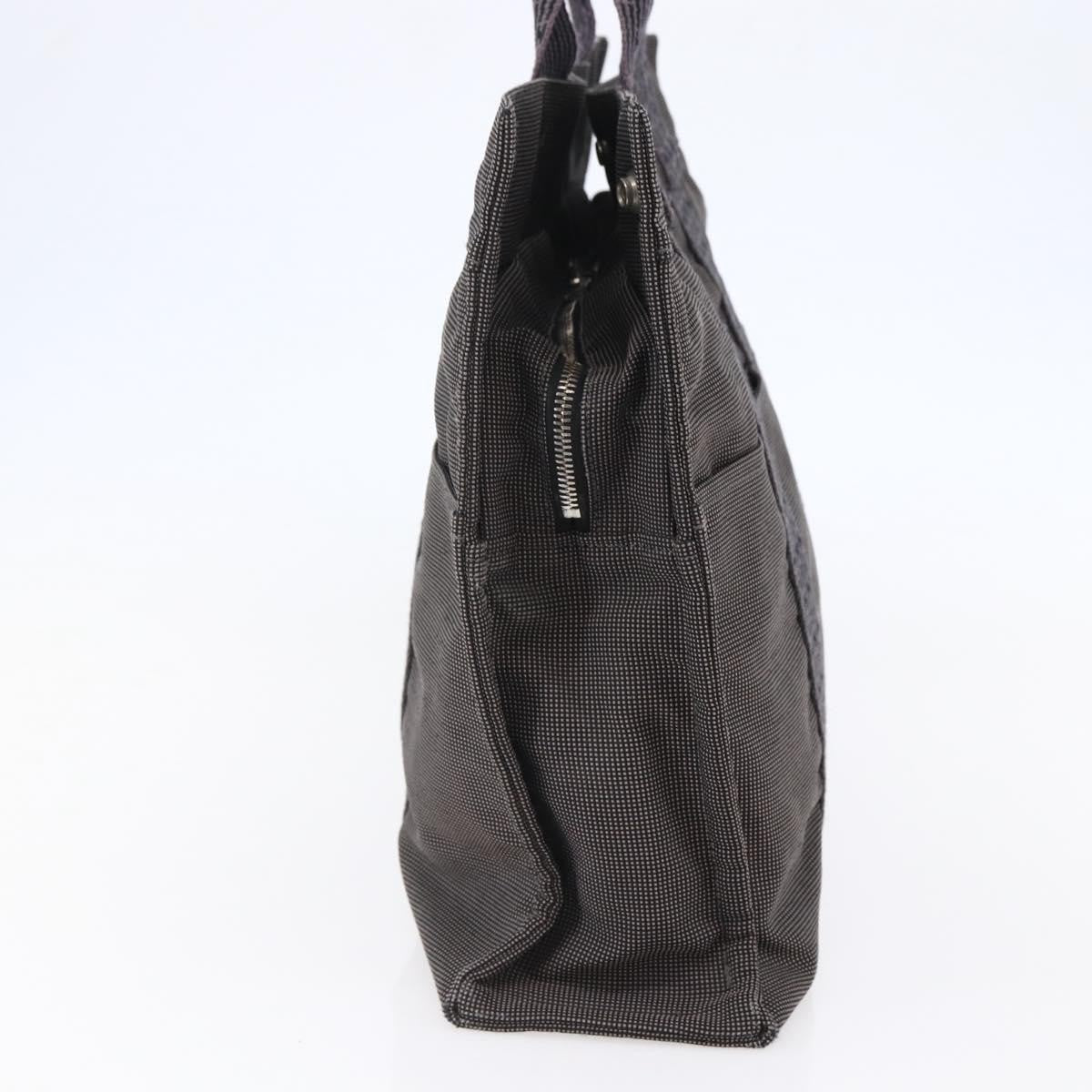 Hermes Fourre Tout Tote Canvas, GRAY, CANVAS, Tote bag
