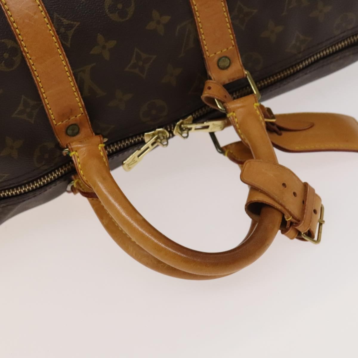 Louis Vuitton Keepall Bag Monogram Canvas, BROWN, CANVAS, Travel bag