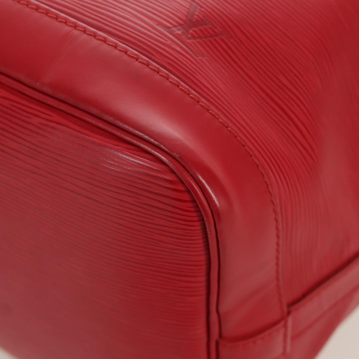 Louis Vuitton Petit Noe Handbag Epi Leather, Red, Leather, Shoulder Bag