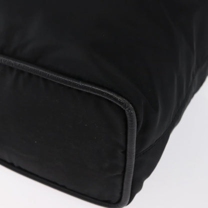 Celine Circle Logo Handbag Nylon, BLACK, NYLON, Handbag