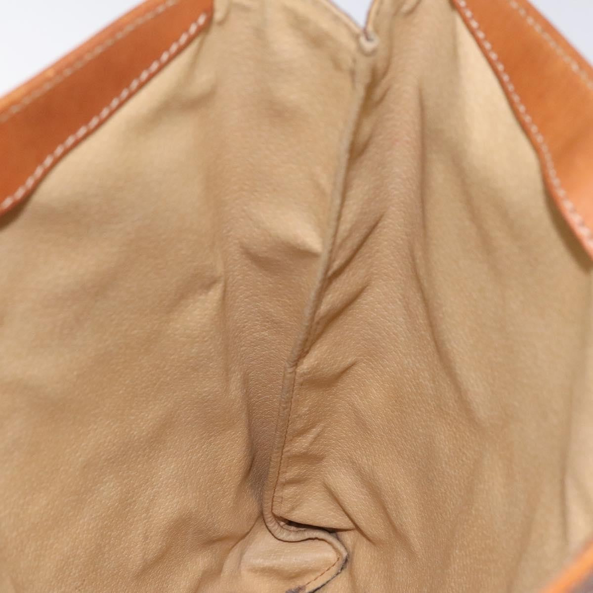 Celine Vintage Macadam Tote bag Canvas and Leather, BROWN, CANVAS, Tote bag