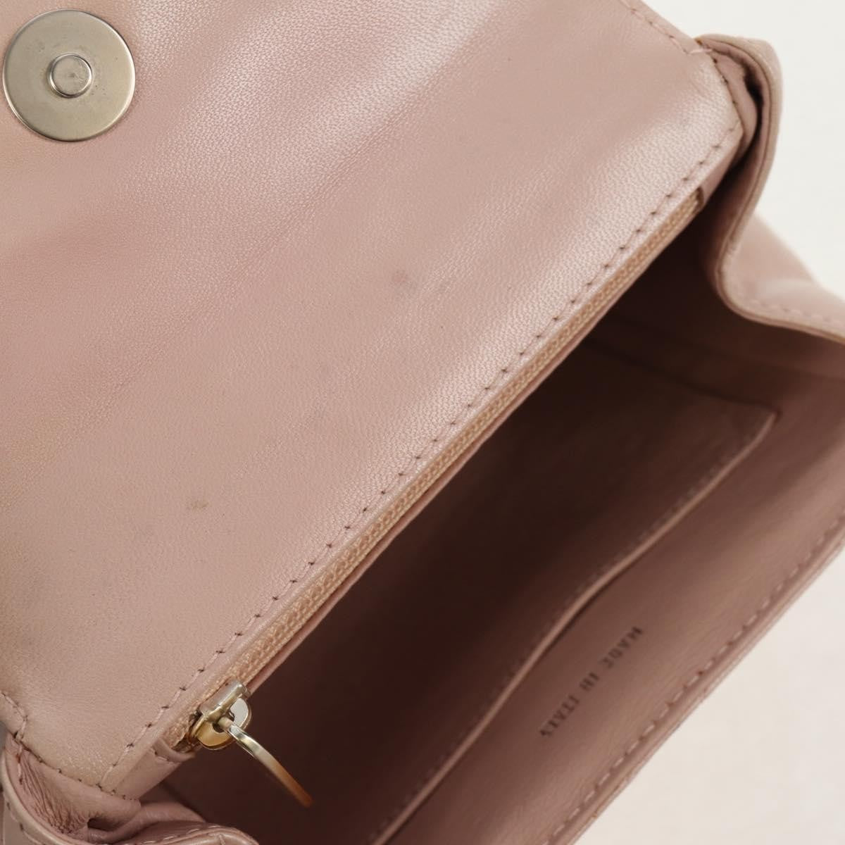 Chanel Ring Flap Bag Quilted Leather, PINK, LEATHER, Clutche & pouche