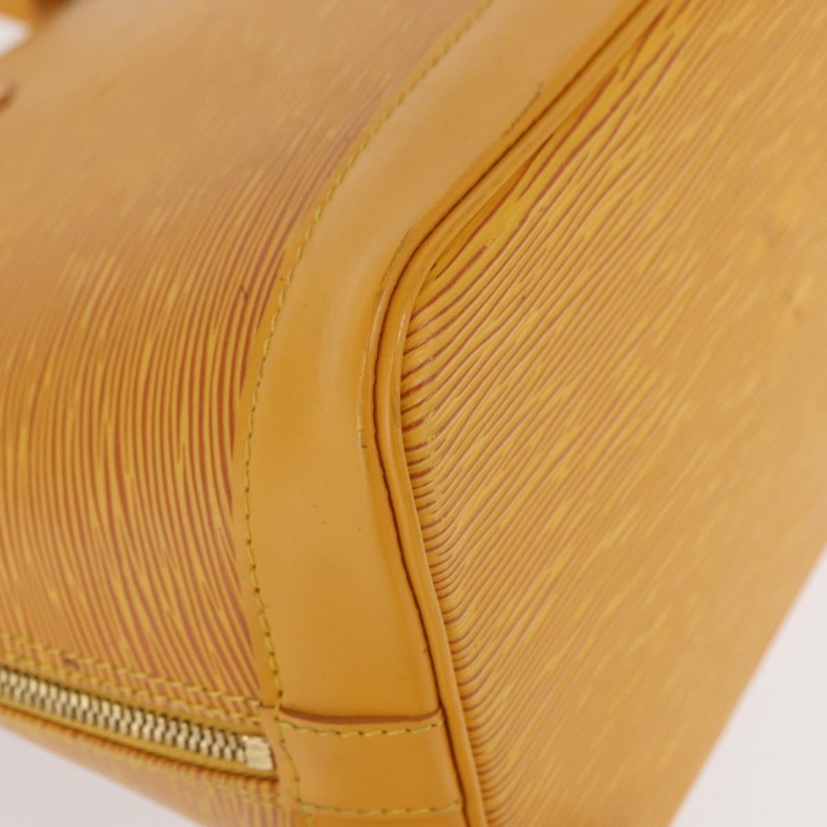 Louis Vuitton Alma Handbag Epi Leather, YELLOW, LEATHER, Handbag