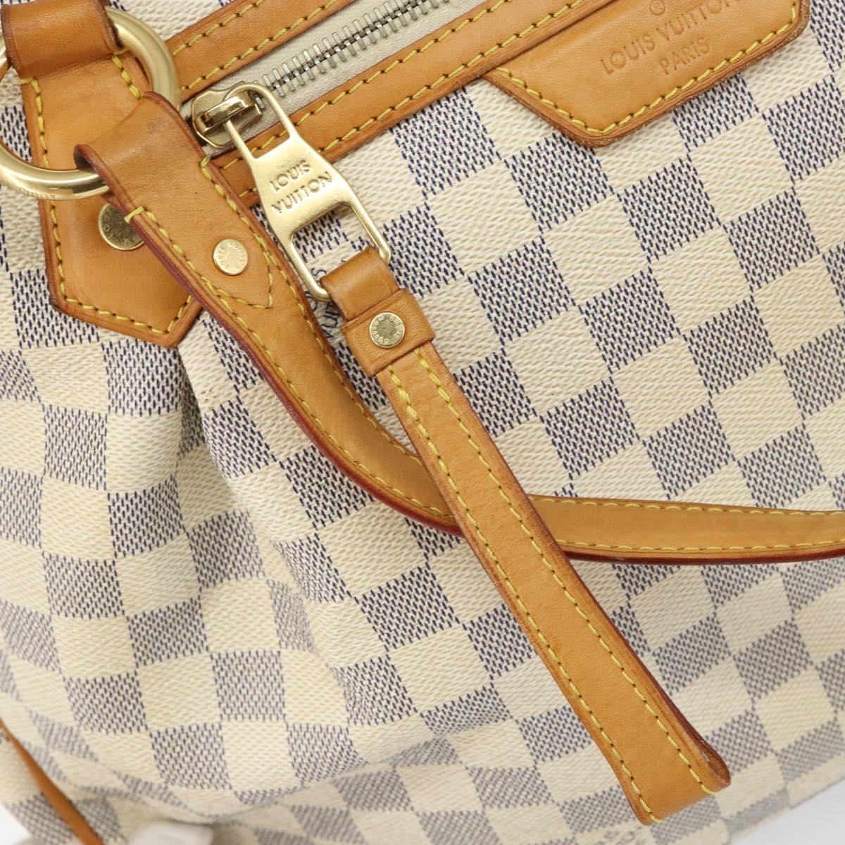 Louis Vuitton Evora Handbag Damier, WHITE, CANVAS, Tote bag