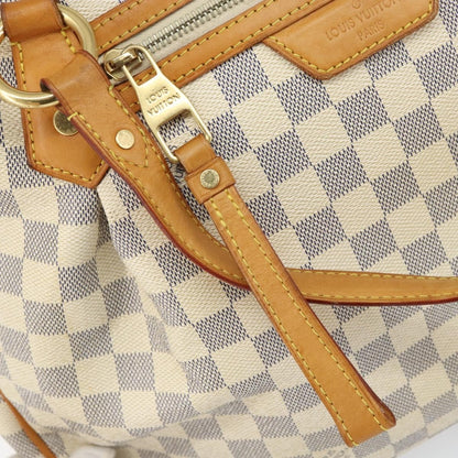 Louis Vuitton Evora Handbag Damier, WHITE, CANVAS, Tote bag